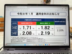 【フラット35】2026年1月の金利発表