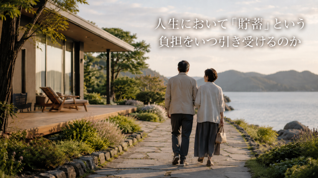 人生において「貯蓄」という負担をいつ引き受けるのか