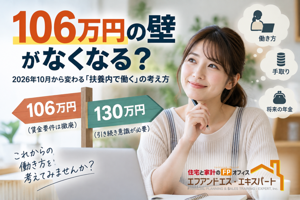 106万円の壁がなくなる？ 2026年10月から変わる「扶養内で働く」の考え方