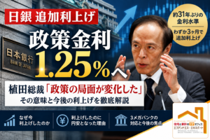 日銀が政策金利1.25％へ――植田総裁「政策の局面が変化」が意味するもの