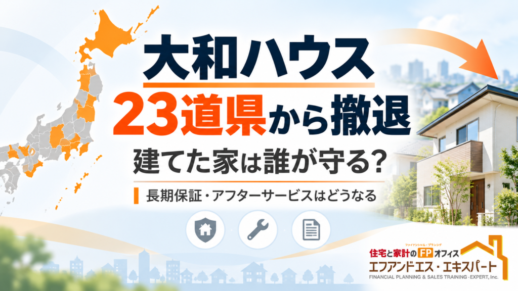 大和ハウスが新築戸建て23道県から撤退　問われるのは「売る場所」より「建てた後」ではないか