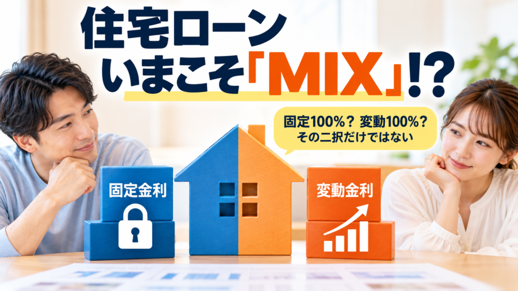 住宅ローン、いまこそ「MIXプラン」!? 固定か変動かの二者択一から離れて考える